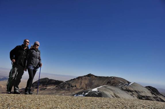 A mais de 5.300 metros de altitude, no topo de montanha na região do Chacaltaya, na Bolívia